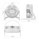 вентилатор за бюро Desktop USB FAN - FT1-2-WH-PRO