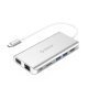 Type-C Docking Station Power Distribution - HDMI, USB3.0 x 2, LAN, SD, VGA, Audio - XC-304-SV