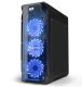 Кутия Case ATX SG-LUX-BK - LUX Black - USB3.0/3x120mm fans