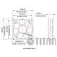 Fan 92x92x25 TFD-9225L12Z Z-Axis