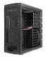 Case Big Tower Colossus RED / BLUE LED - black