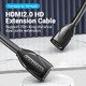 удължителен кабел HDMI v2.0 extension Cable Female to Female 0.5M Black, Gold - AAXBD