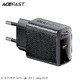 Универсално зарядно за стена Charger Wall GaN PD30W - A102 - USB-C x 1, Black