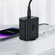 Универсално зарядно за стена Charger Wall GaN PD65W - A41 - USB-C x 2, USB-A x 1, Black