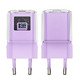 Универсално зарядно за стена Charger Wall GaN PD30W - A53 - USB-C x 1, Purple