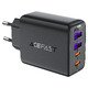 Универсално зарядно за стена Charger Wall GaN PD45W - A61 - USB-C x 2, USB-A x 2, Black