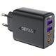 Charger Wall GaN PD45W - A61 - USB-C x 2, USB-A x 2, Black