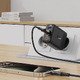 Универсално зарядно за стена Charger Wall GaN PD45W - A61 - USB-C x 2, USB-A x 2, Black