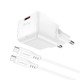 Универсално зарядно за стена Charger Wall GaN PD20W - A73 Mini with 1.2m cable - USB-C x 1, White