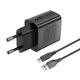 Charger Wall GaN Quick Charge 18W - A90 with 1.2m cable - USB-A x 1, Black