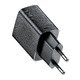 Универсално зарядно за стена Charger Wall GaN PD 30W - A98 - USB-C x 1, USB-A x 1, Black