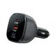 Fast Charger Car PD3.1 165W - B14 - USB-C x 2, USB-A x 1, Black