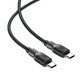 Кабел USB-C to USB-C Cable 60W Silicone braid 1.2m - C10-03 - Black