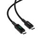 Кабел USB-C to USB-C Cable 100W 2m with digital display - C6-03 - Black