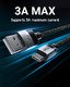 Кабел USB-A to USB-C Cable 60W 1.2m - C9-04 - Black