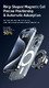 Стойка за телефон за кола Car phone holder - Metal, Magnetic Ring, 360 deg - D20 - Grey