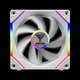 Fan Pack 3-in-1 3x120mm - AEOLUS P2-1203 White, Swappable Fan Blades (Reverse Fan Blades Included), Daisy-Chain, Infinity Mirror