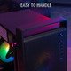 Case mATX - CS-109-G-BK-v1 - FRGB, Tempered Glass