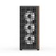 кутия Case ATX - D501A Black, Addressable RGB, Wood