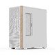 Case ATX - D501A White, Addressable RGB, Wood