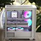 Case ATX - D501A White, Addressable RGB, Wood