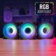 комплект вентилатори Fan Pack 3-in-1 3x120mm - Mirage 12 Pro - Addressable RGB with Hub, Remote - ACF3-MR10227.11