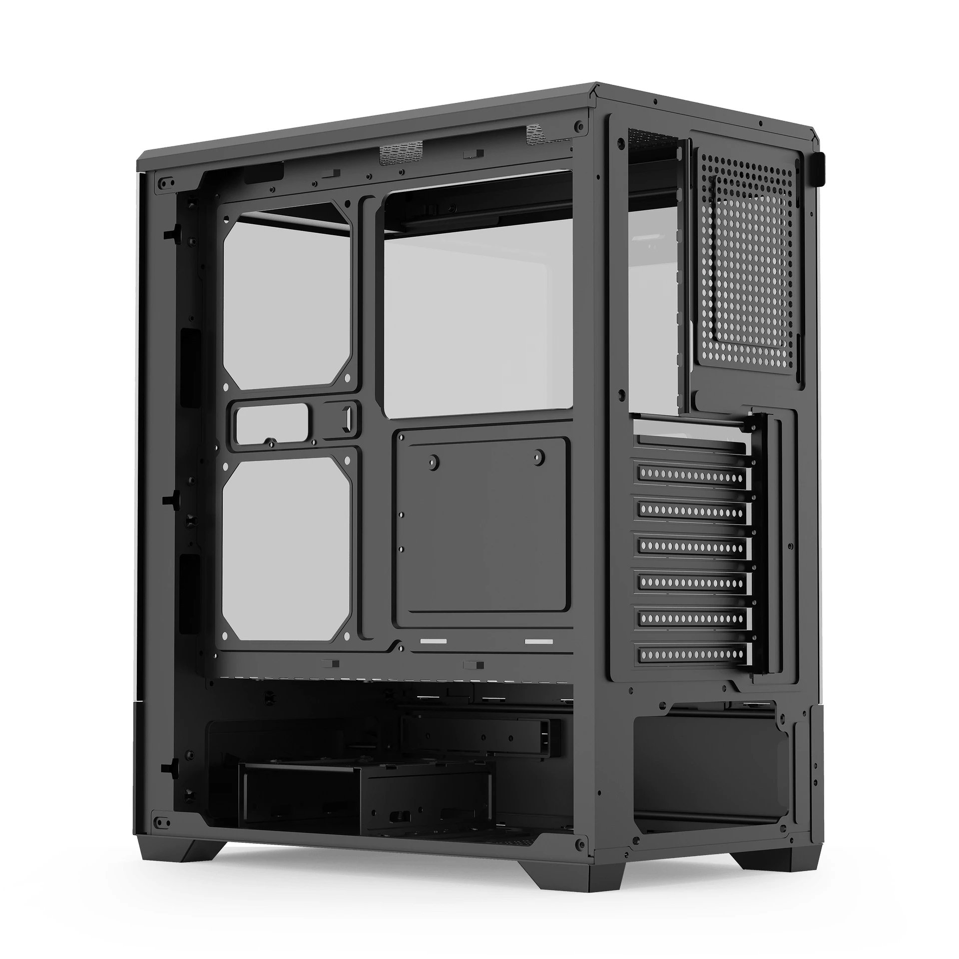 кутия Case ATX - C365 Black - 3 x 120 mm A-RGB fans included