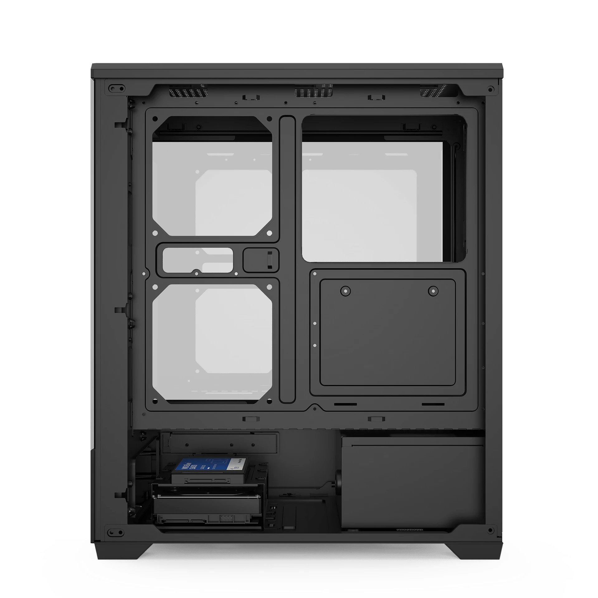 кутия Case ATX - C365 Black - 3 x 120 mm A-RGB fans included
