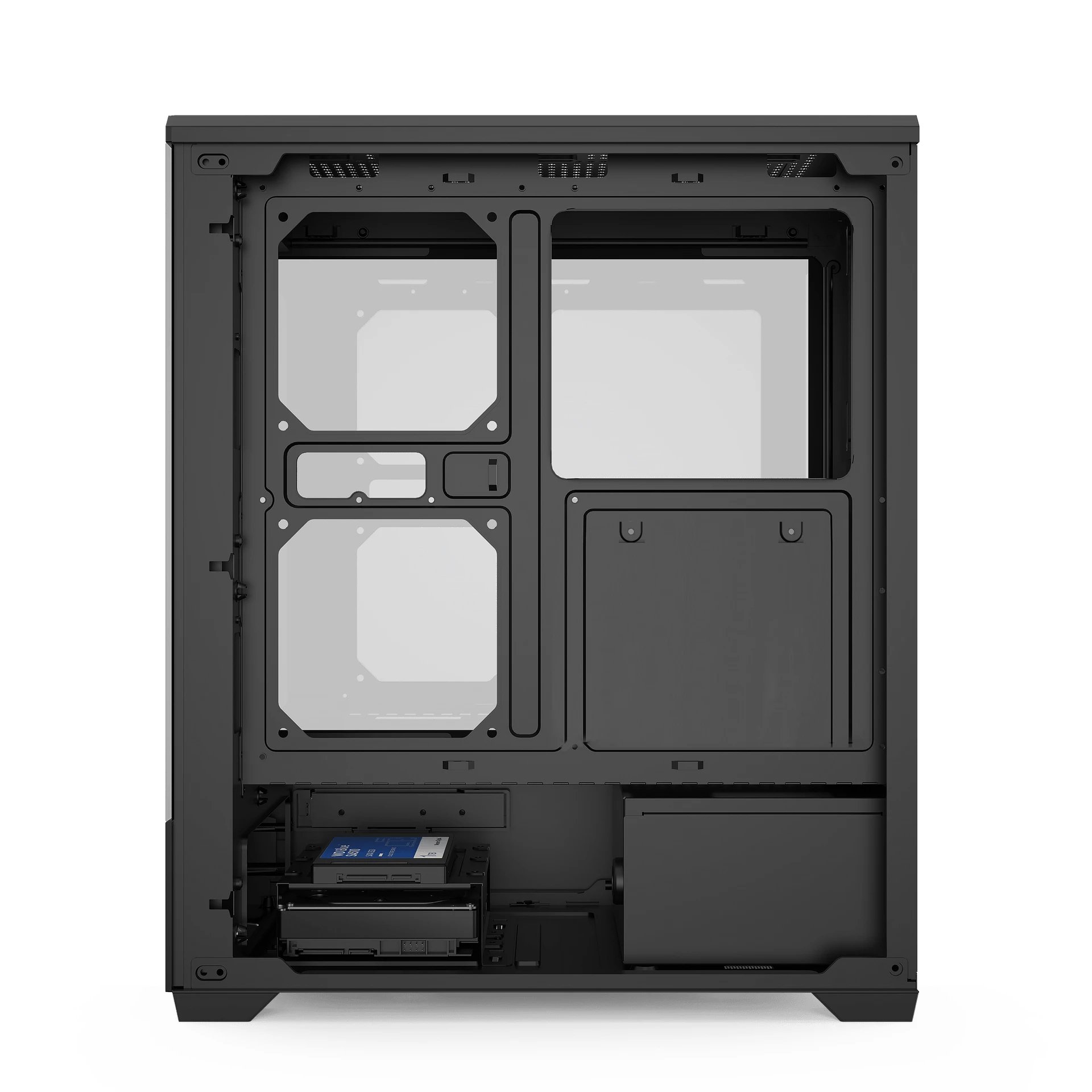 кутия Case ATX - C365 Black - 3 x 120 mm A-RGB fans included