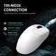 AJ179 PRO - Wireless Gaming Mouse - 8K, Magnetic Charging Dock, White