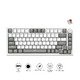 геймърска механична клавиатура Gaming Mechanical Keyboard AK820 - AS Red Switch [Linear] (English US), Gray White, White Light