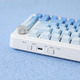 Wireless Gaming Mechanical Keyboard AK820 MAX - White birch [Linear] (English US), Side Printed, Gray