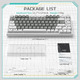 Gaming Mechanical Keyboard AK820 - Mille feuille Yellow Switches [Linear] (English US), White Gray, White Light