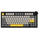 геймърска механична клавиатура Gaming Mechanical Keyboard AK820 V2 - Arctic Isle Magnetic Switch [Linear] (English US), Black, Gray, Yellow