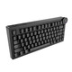 Wireless Gaming Mechanical Keyboard AK820 V2 PRO - White peach Switch [Linear] (English US), Black