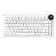 геймърска механична клавиатура Wireless Gaming Mechanical Keyboard AK820 V2 PRO - White peach Switch [Linear] (English US), White