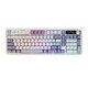 Wireless Gaming Mechanical Keyboard AK980 V2 - Gift Switch [Linear] (English US), Purple, White, Blue