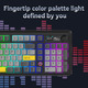 геймърска механична клавиатура Wireless Gaming Mechanical Keyboard AK980 V2 - Gift Switch [Linear] (English US), Black, Gray