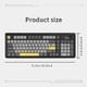 геймърска механична клавиатура Wireless Gaming Mechanical Keyboard AK980 V2 - Gift Switch [Linear] (English US), Black, Gray