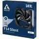 Arctic Fan F14 Silent (Black) - 140mm/800prm