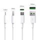 кабел Cable - USB2.0 Type A to Type-C - 5A Fast Charging, white, 1m - ATC-10