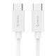 Cable - Type-C to Type-C - 3A, white, 1m - BCU-10