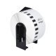 съвместими етикети Brother DK-22225 - White Continuous Length Paper Tape 38mm x 30.48m, Black on White - MK-DK-22225