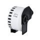 съвместими етикети Brother DK-22225 - White Continuous Length Paper Tape 38mm x 30.48m, Black on White - MK-DK-22225