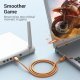 LAN UTP Cat.6 Patch Cable - 1M Orange - IBEOF