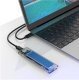 Storage - Case - M.2 NVMe M key - USB3.1 Type-C - TCM2-C3-BL