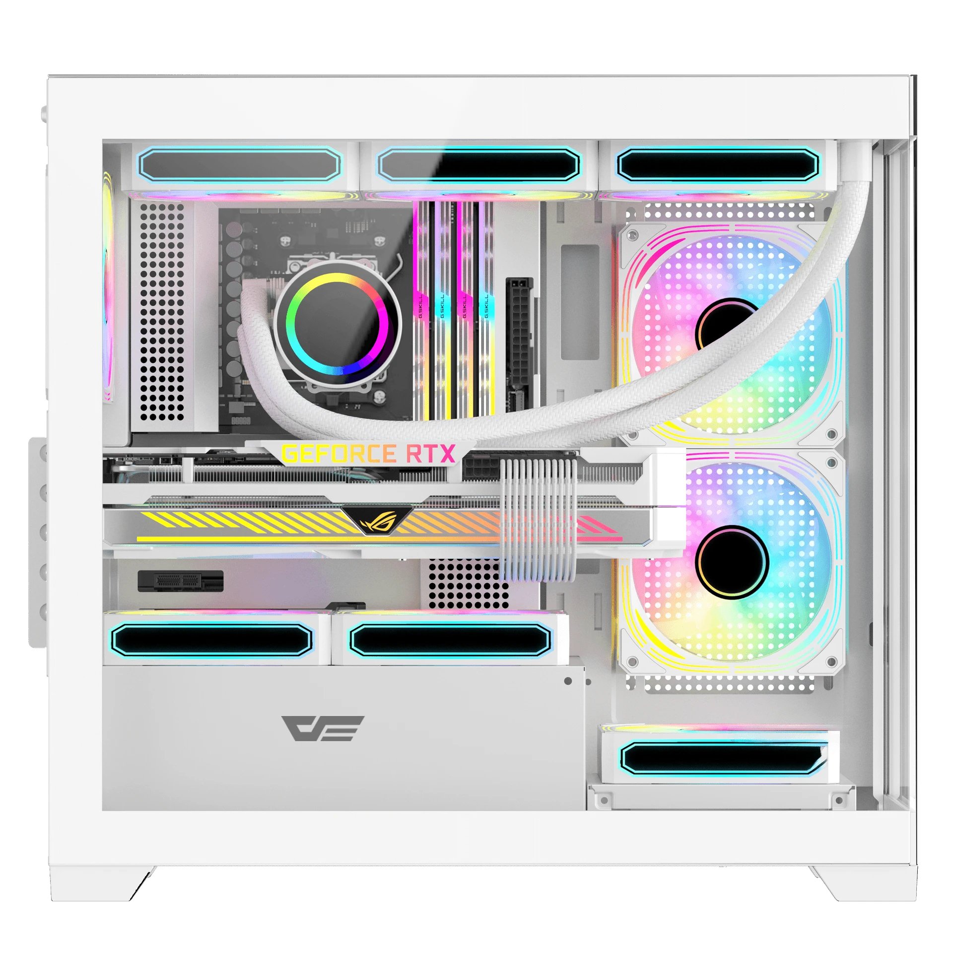 кутия Case mATX - DS900M White - 6 x 120 mm Infinity Mirror A-RGB кутия Case mATX - DS900M White - 6 x 120 mm Infinity Mirror A-RGB