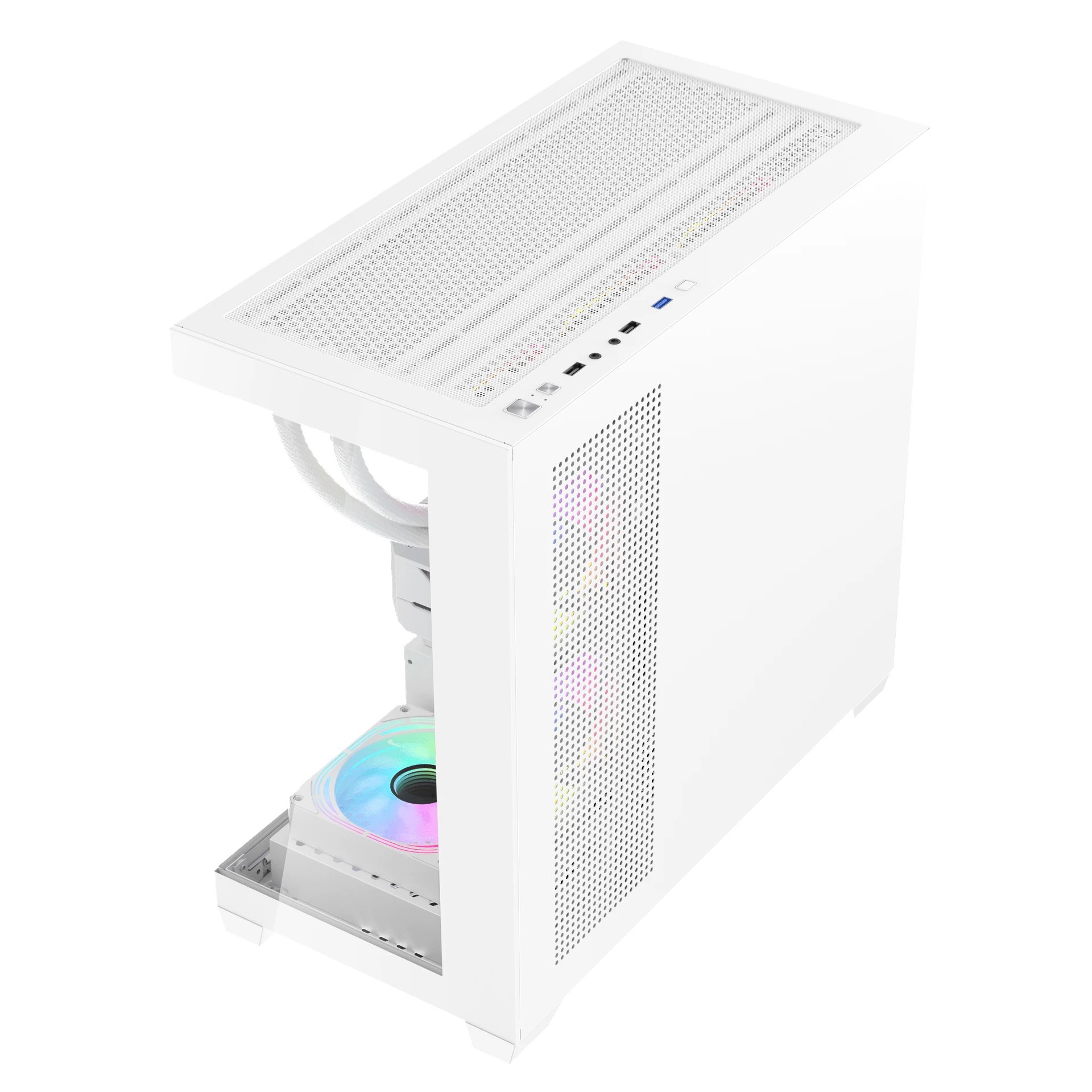 кутия Case mATX - DS900M White - 6 x 120 mm Infinity Mirror A-RGB кутия Case mATX - DS900M White - 6 x 120 mm Infinity Mirror A-RGB