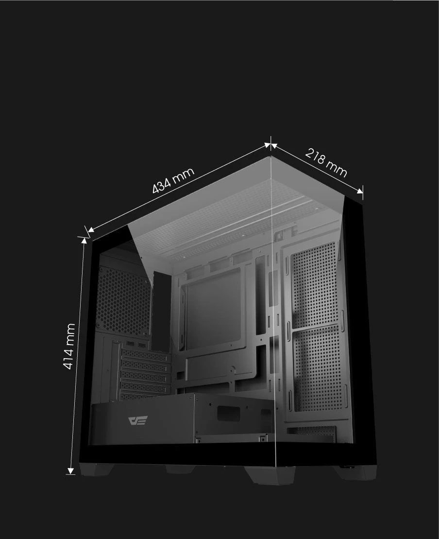 кутия Case mATX - DS900M White - 6 x 120 mm Infinity Mirror A-RGB кутия Case mATX - DS900M White - 6 x 120 mm Infinity Mirror A-RGB
