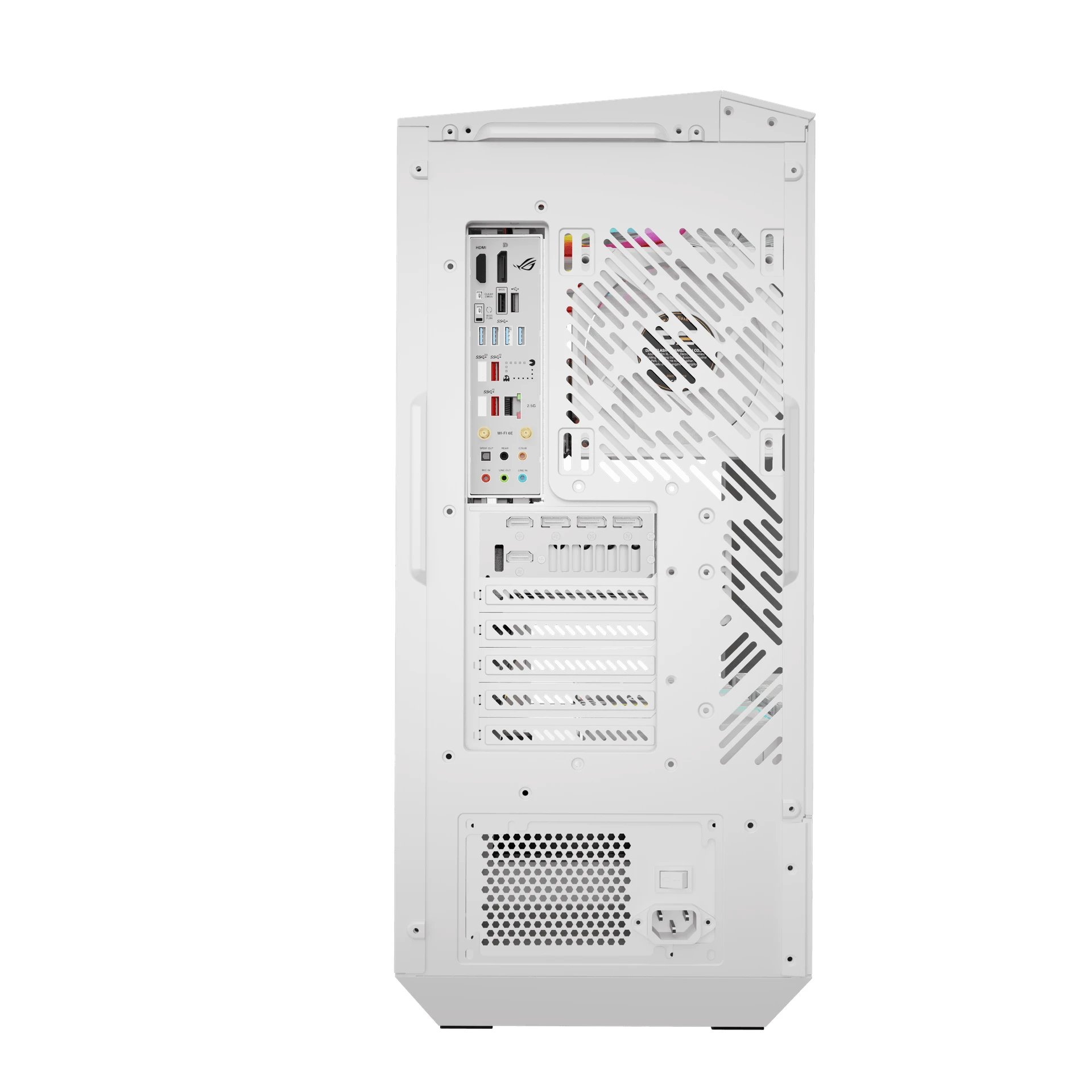 кутия Case ATX - DY460 White - 4 x 120 mm A-RGB fans included, USB-C